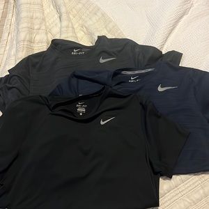Set of 3 Nike Mens dri fit shirts